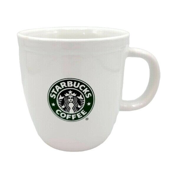 Starbucks XL Classic Coffee Mug White Green Siren Mermaid 2007 16oz 473ml Logo - Picture 2 of 11